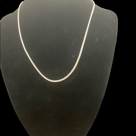 16” sterling silver 925 India wheat chain with spring lock clasp 2mm - Picture 10 of 13